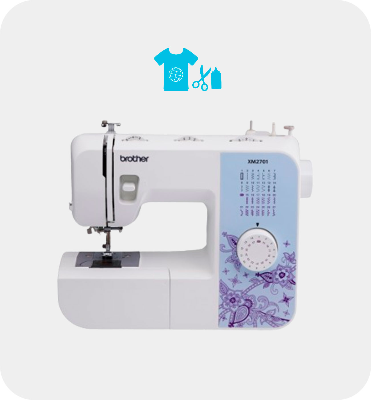 Máquina de coser Brother de 27 puntadas XM2701 - Tubelite
