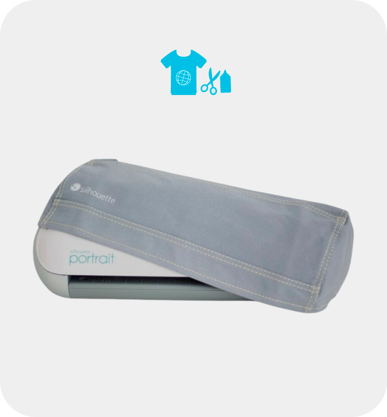 Cobertor para Silhouette Portrait 1 y 2 Gris