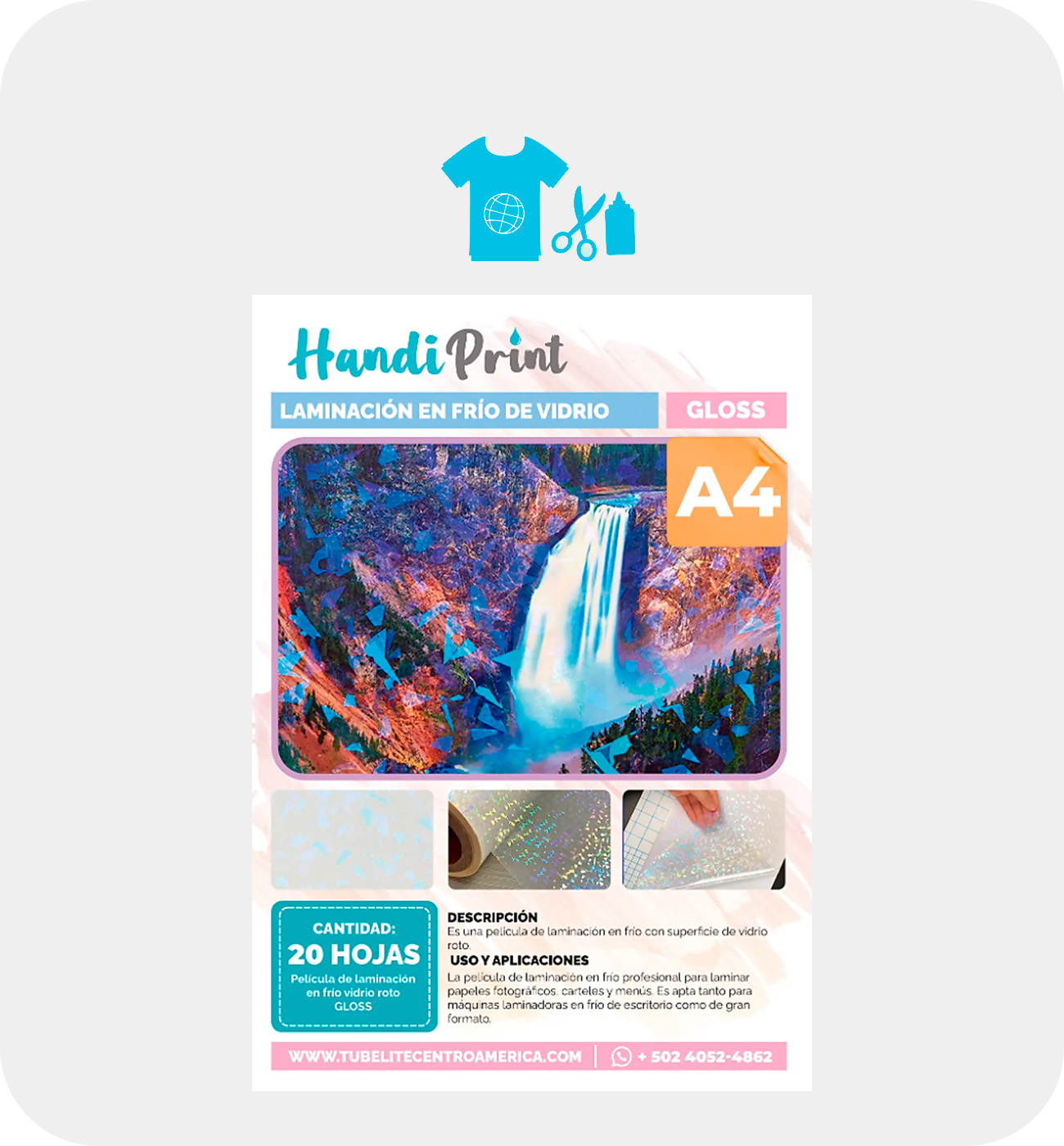 Hoja de laminación en frio con diseño vidrio roto
