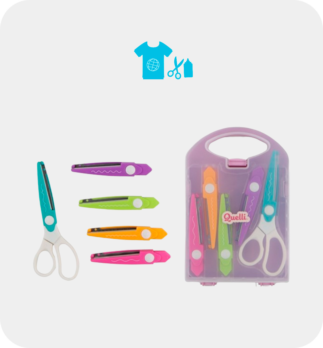 Set de Tijeras para Manualidades Quelli
