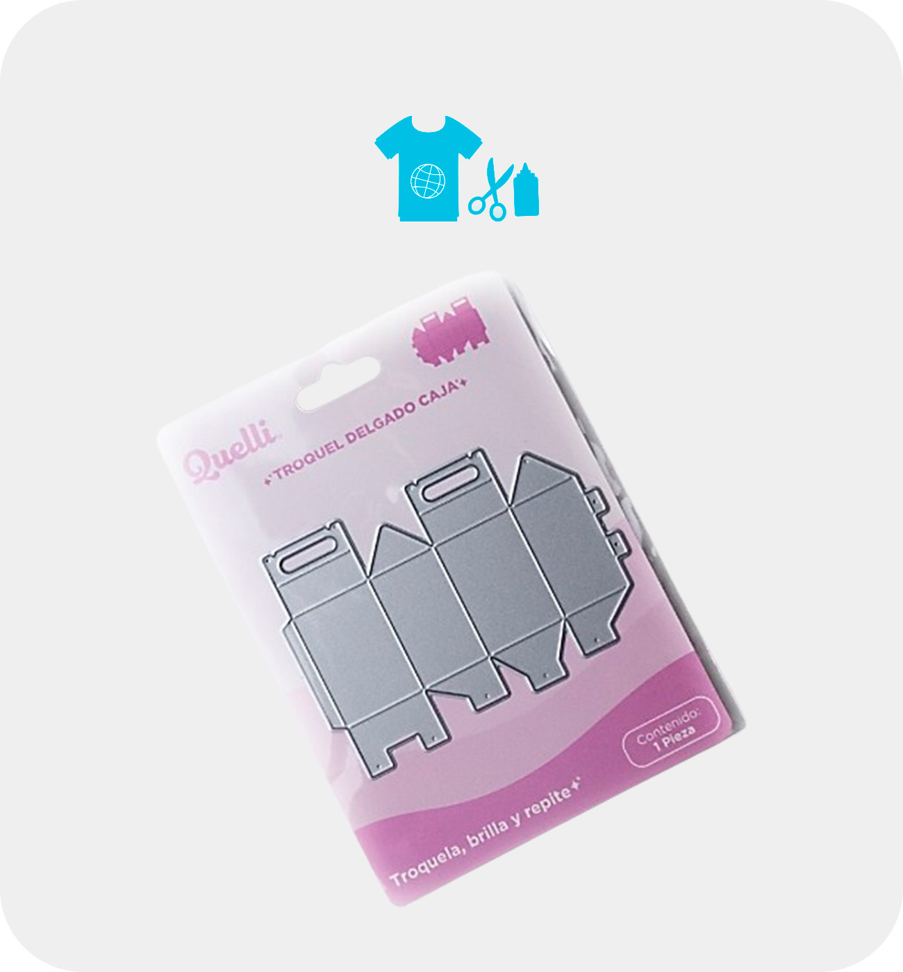 Troquel Delgado Diseño Caja Quelli