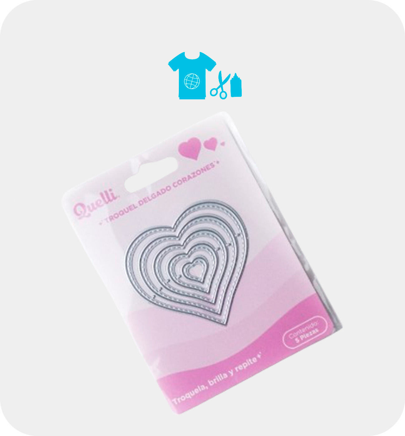 Troquel delgado Corazones Quelli